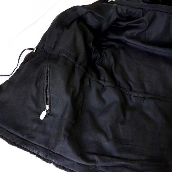 Oversize  faux fur dark brown teddy coat with hood - Picture 8 of 10